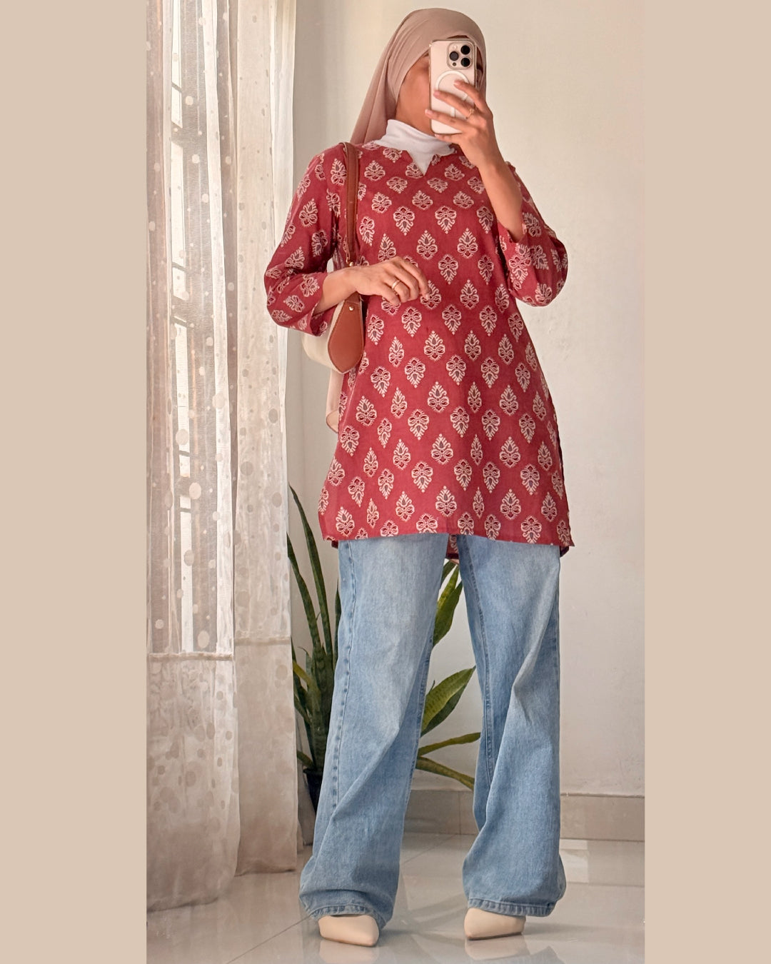 Noorani Pink 30 inch Short Kurti