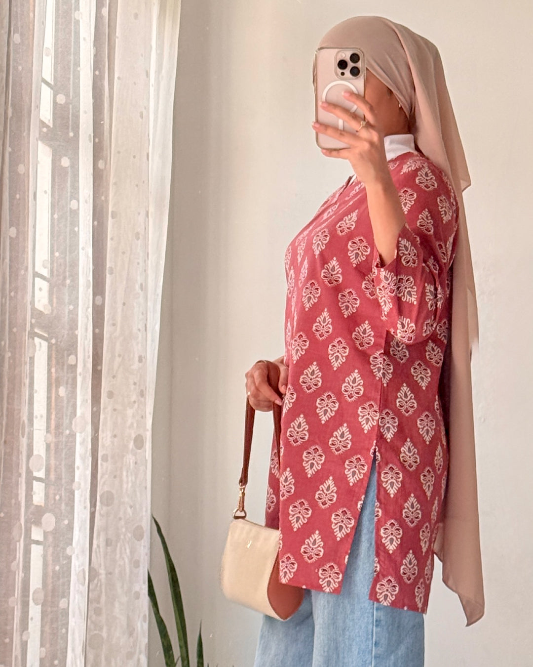 Noorani Pink 30 inch Short Kurti