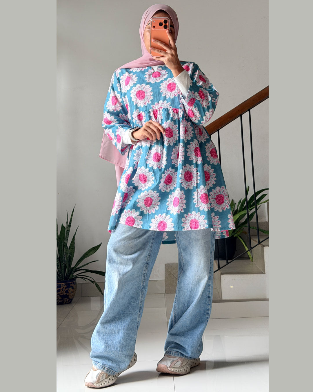 Neelkamal Peplum Kurti – Cool Sky Blue