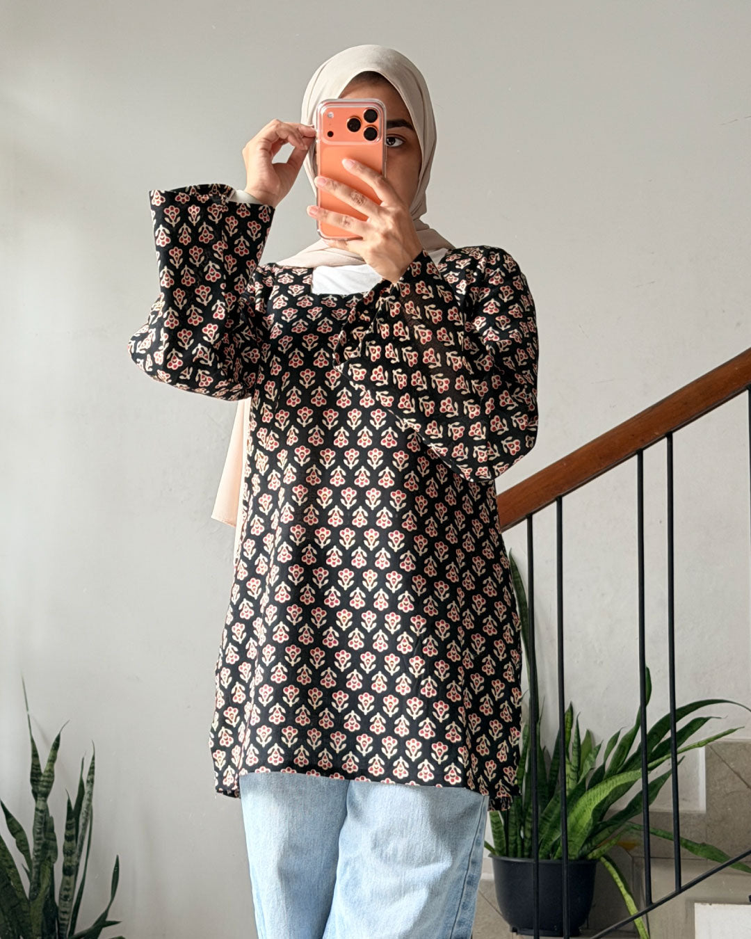 RangBaag Midnight Black 30 inches Kurti