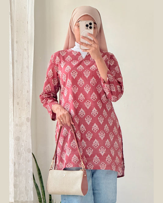 Noorani Pink 30 inch Short Kurti