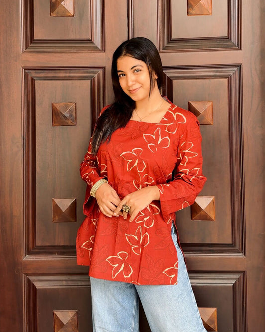 Rang Meher Bloom 30 inches Short Kurti